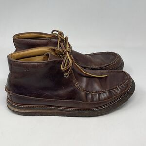 Sperry Gold Cup Chukka Boots Mens 8.5 M Brown Leather Crepe Sole Preppy Casual